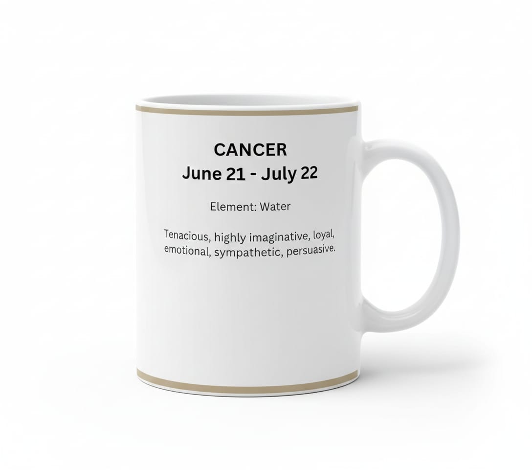 Star Sign Cancer Mug