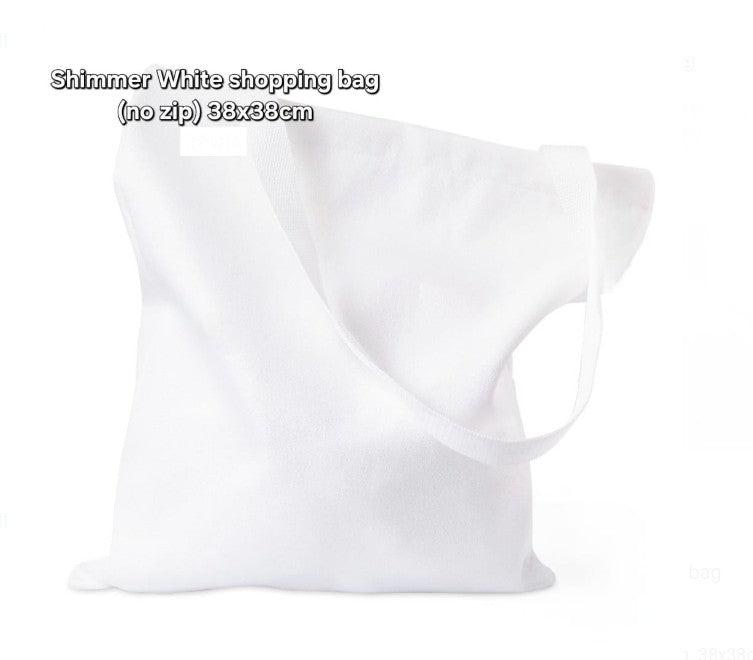 Shopping Bags_ Shimmer White Colour