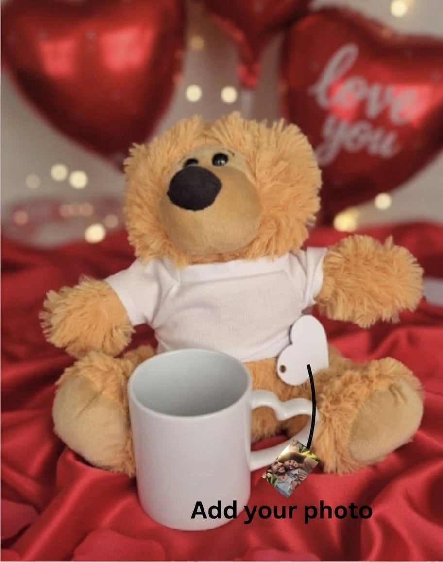 Teddy, Mug & keyring Gift set