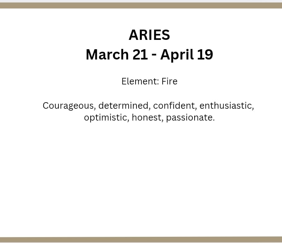 Star Sign Aries Mug