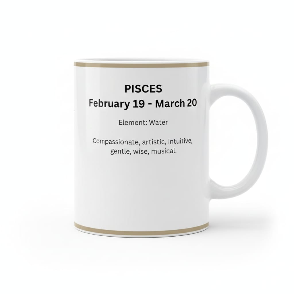 Star Sign Pisces Mug